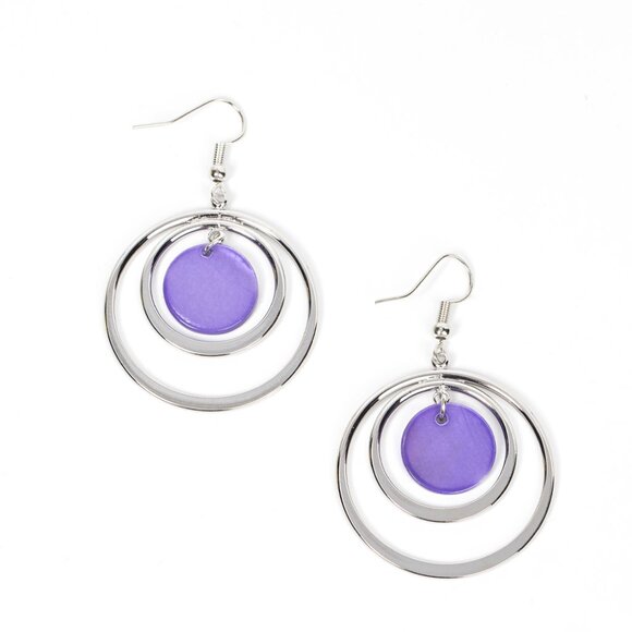 Mai Tai Tango - Purple Earrings - Picture 1 of 2